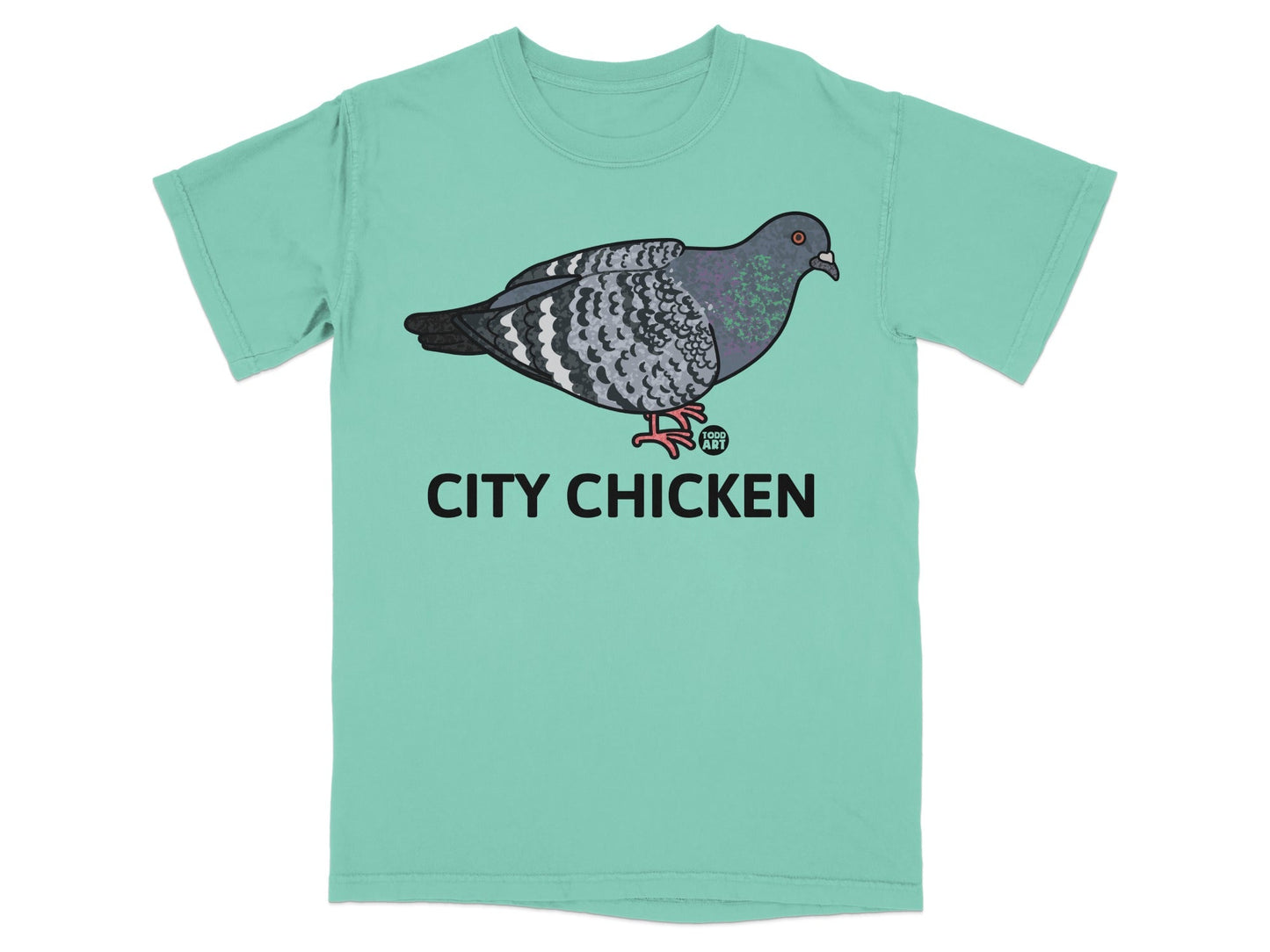 City Chicken Pigeon Graphic Unisex T-shirt