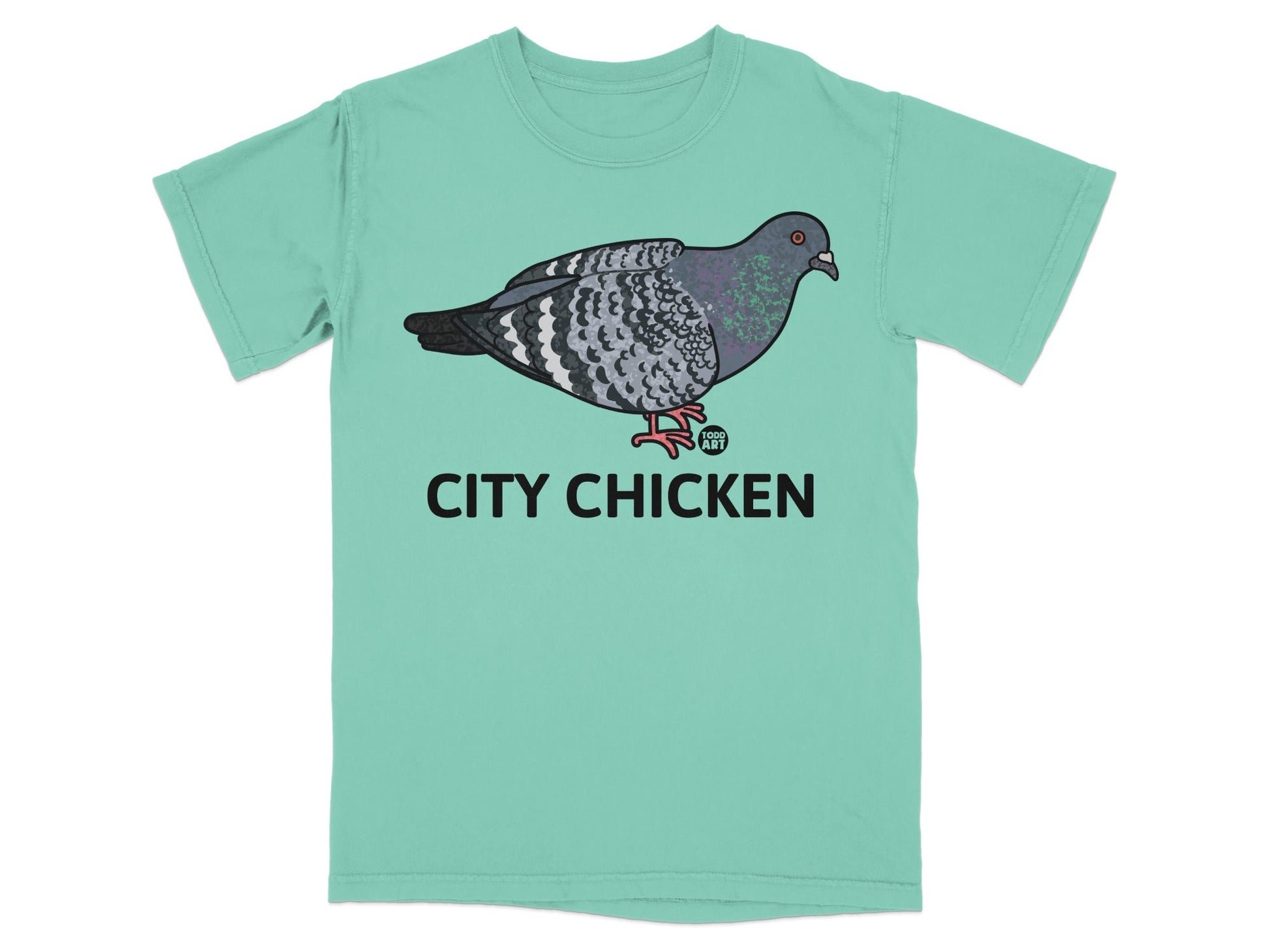 City Chicken Pigeon Graphic Unisex T-shirt