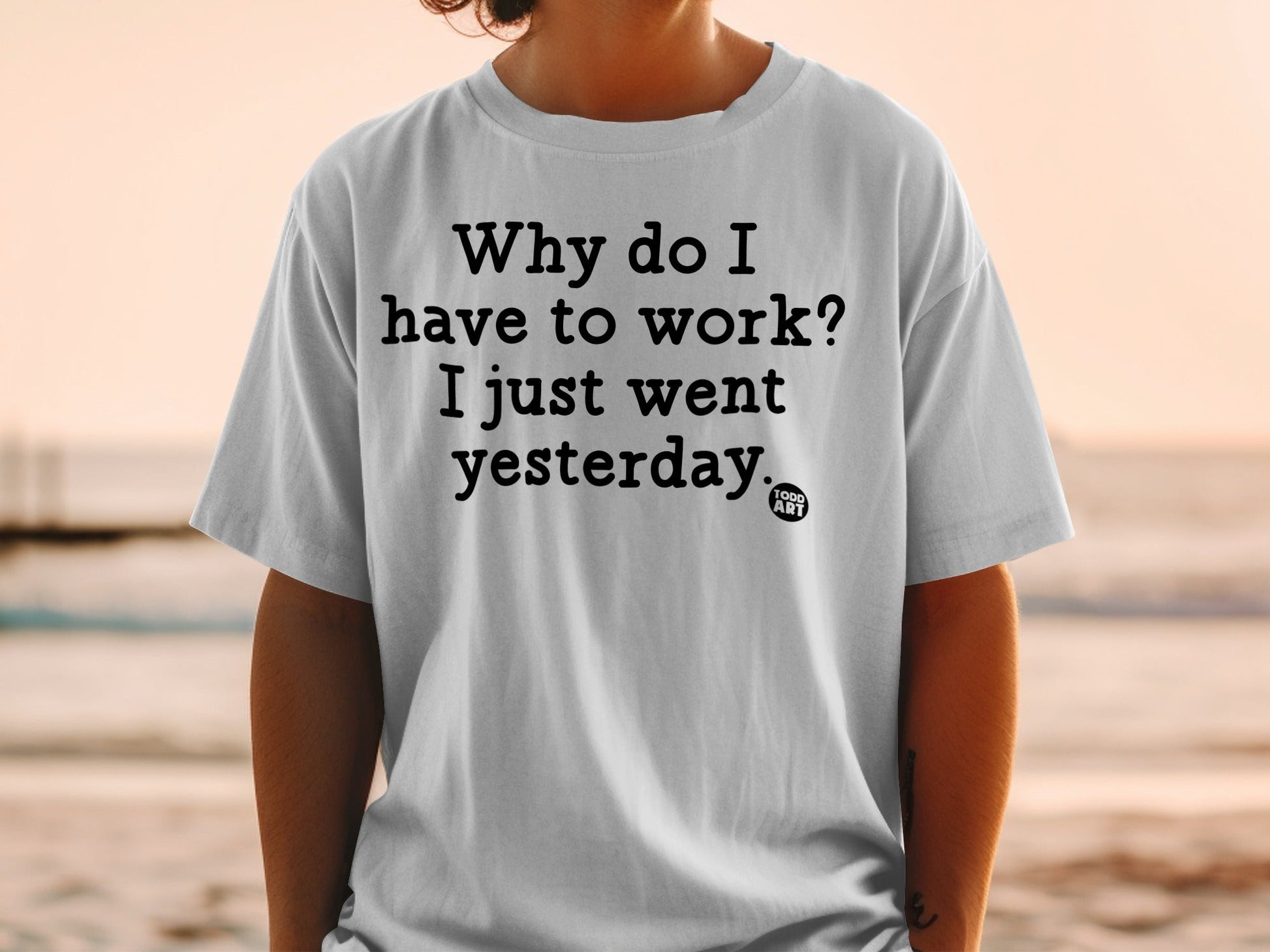 Funny Slogan Why Do I Have to Work Graphic T-shirt