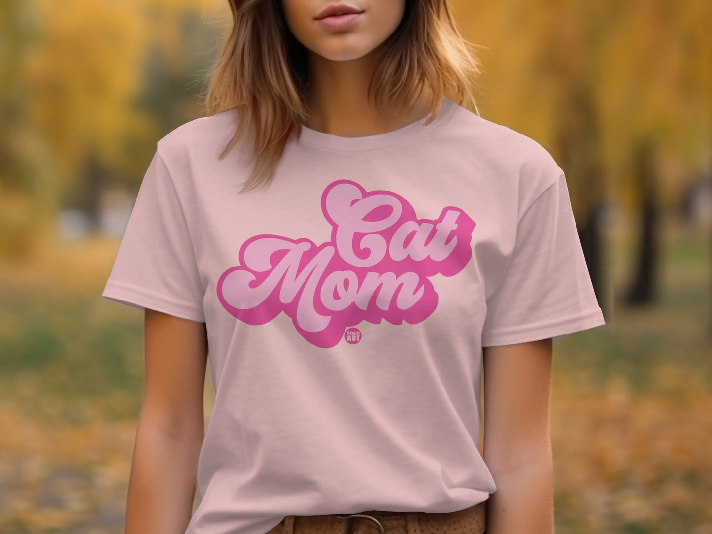 Cute Cat Mom Graphic Short Sleeve T-Shirt product