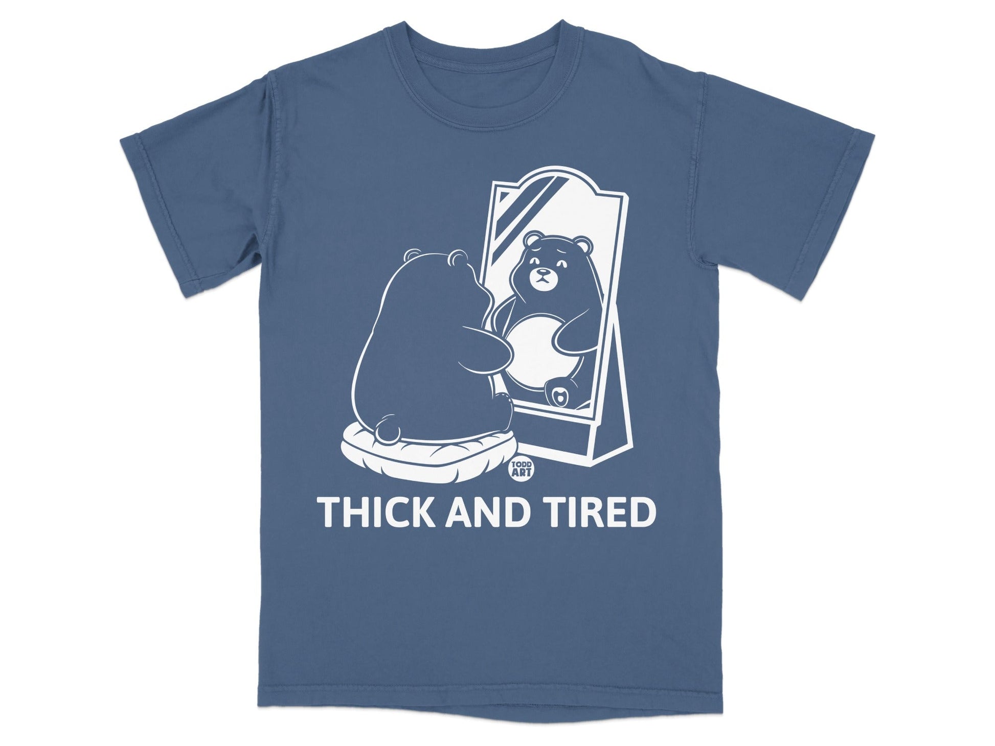 Thick and Tired Bear Mirror T-shirt