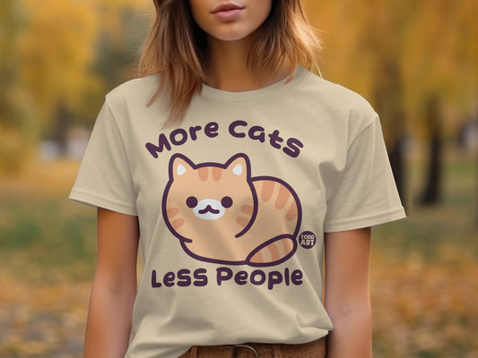 More Cats Less People Todd Art T-Shirt