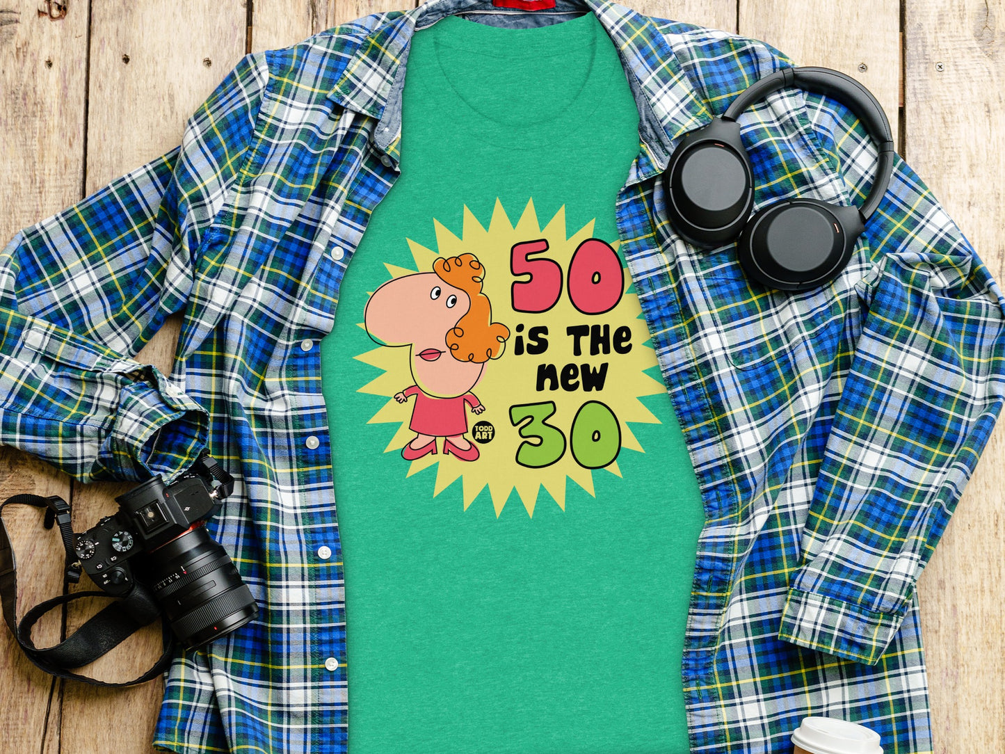 50 is the New 30 Fun Graphic Tee Shirt Product