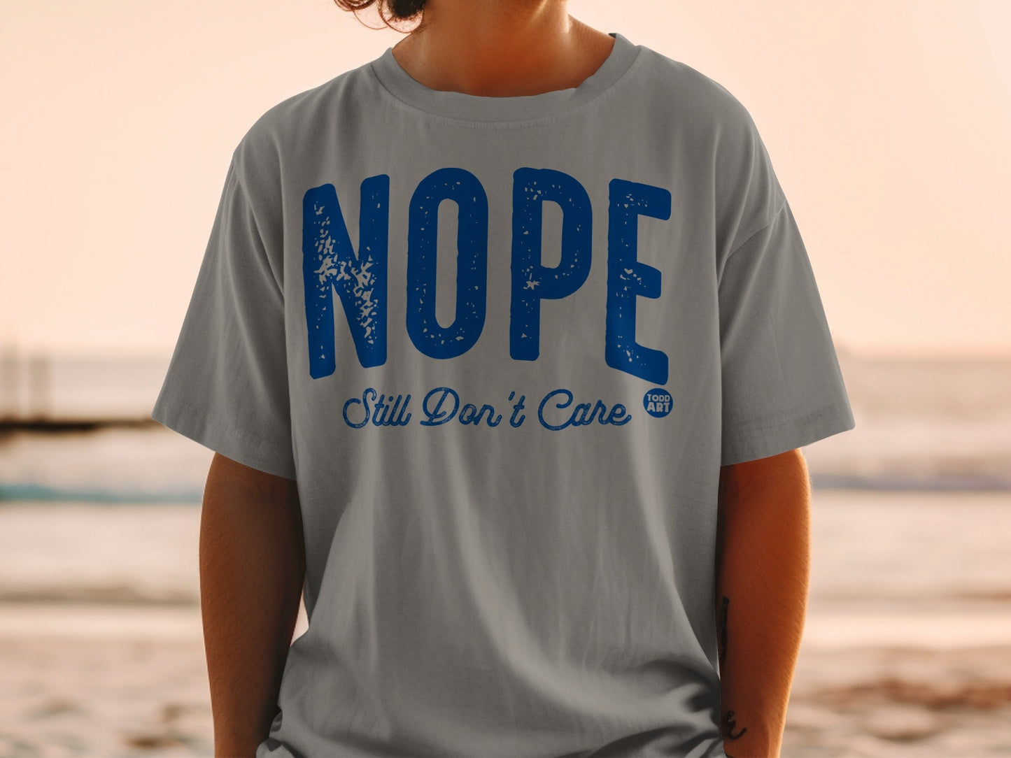 NOPE Still Don't Care Graphic Casual T-shirt