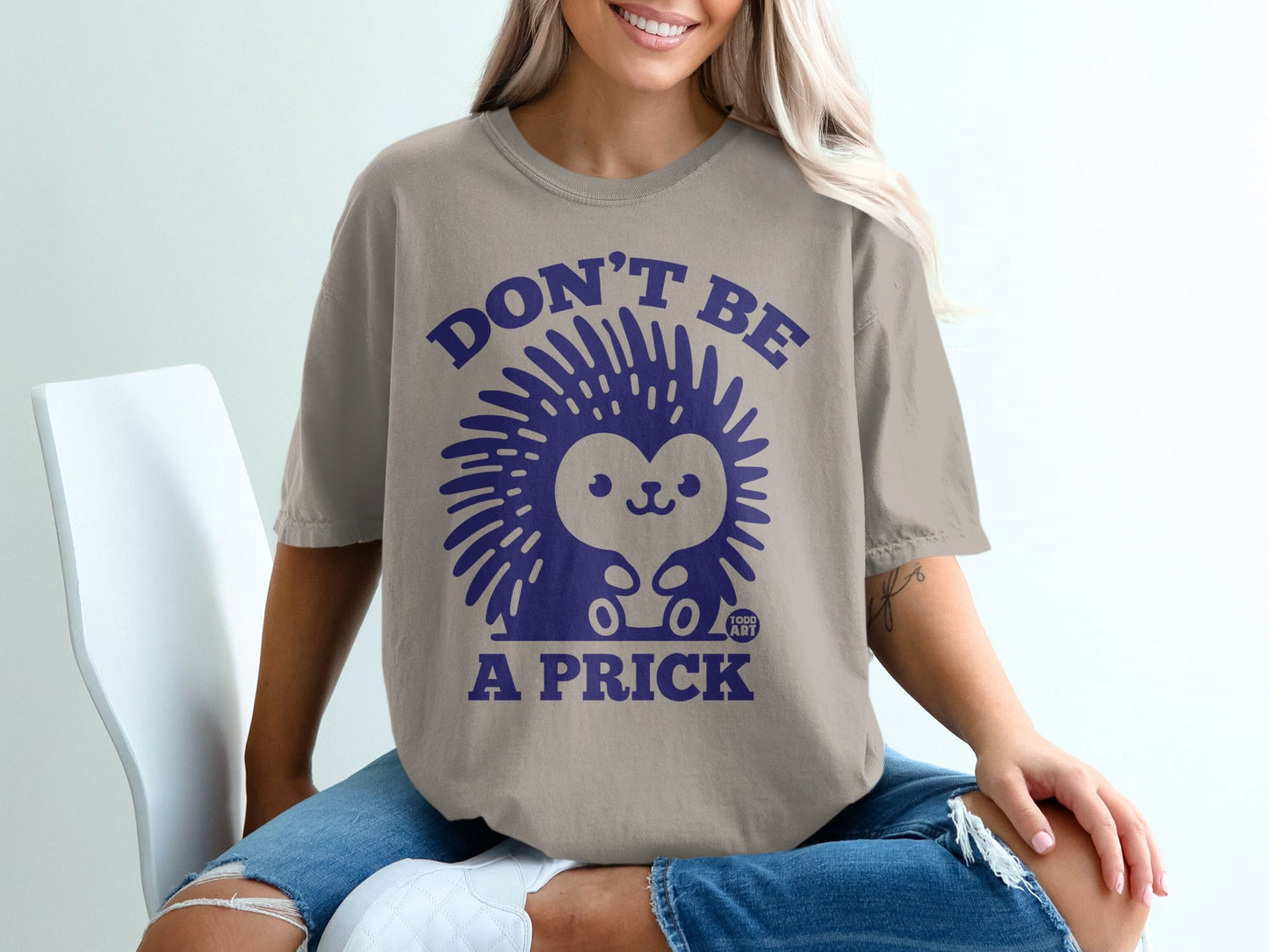 Don't Be a Prick Hedgehog Graphic T-Shirt