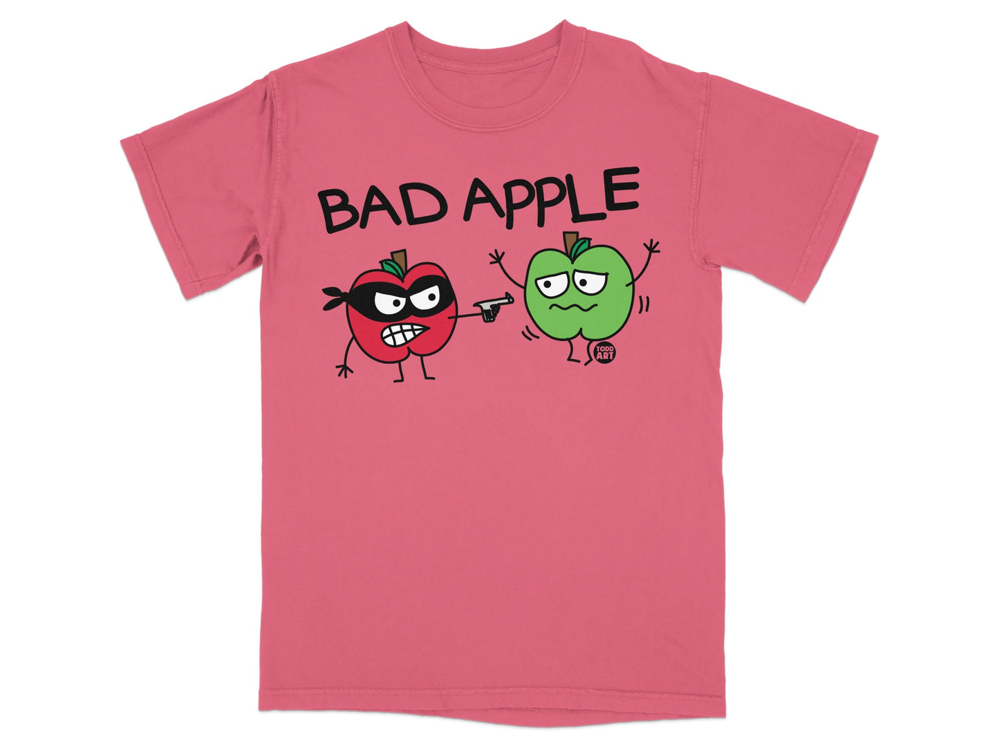 Bad Apple Funny Red Green Apples Cartoon product type