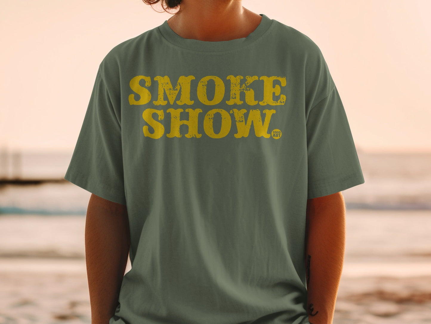 Smoke Show Text Graphic T-shirt