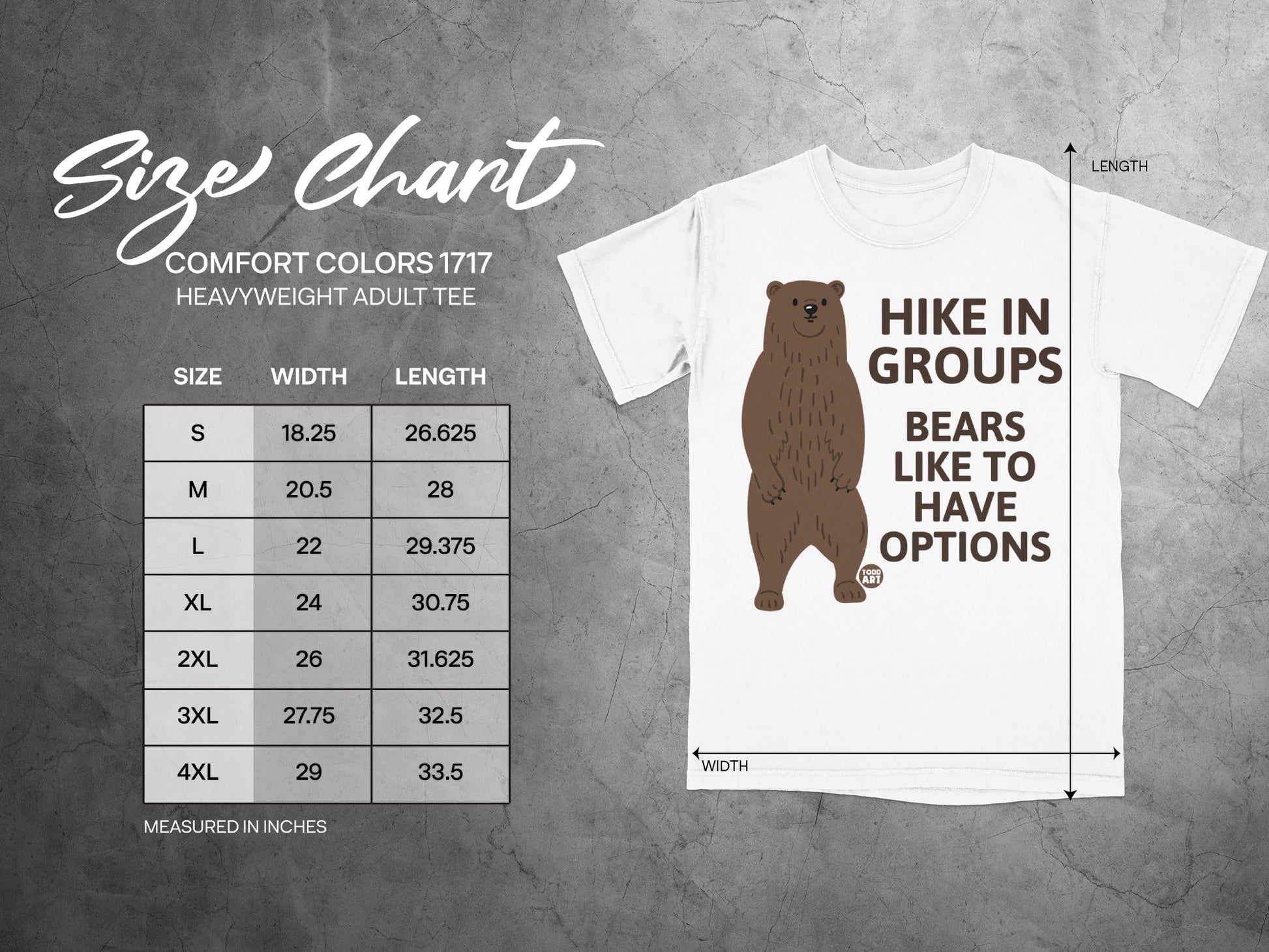 Hike in Groups Bears Like to Have Options T-shirt