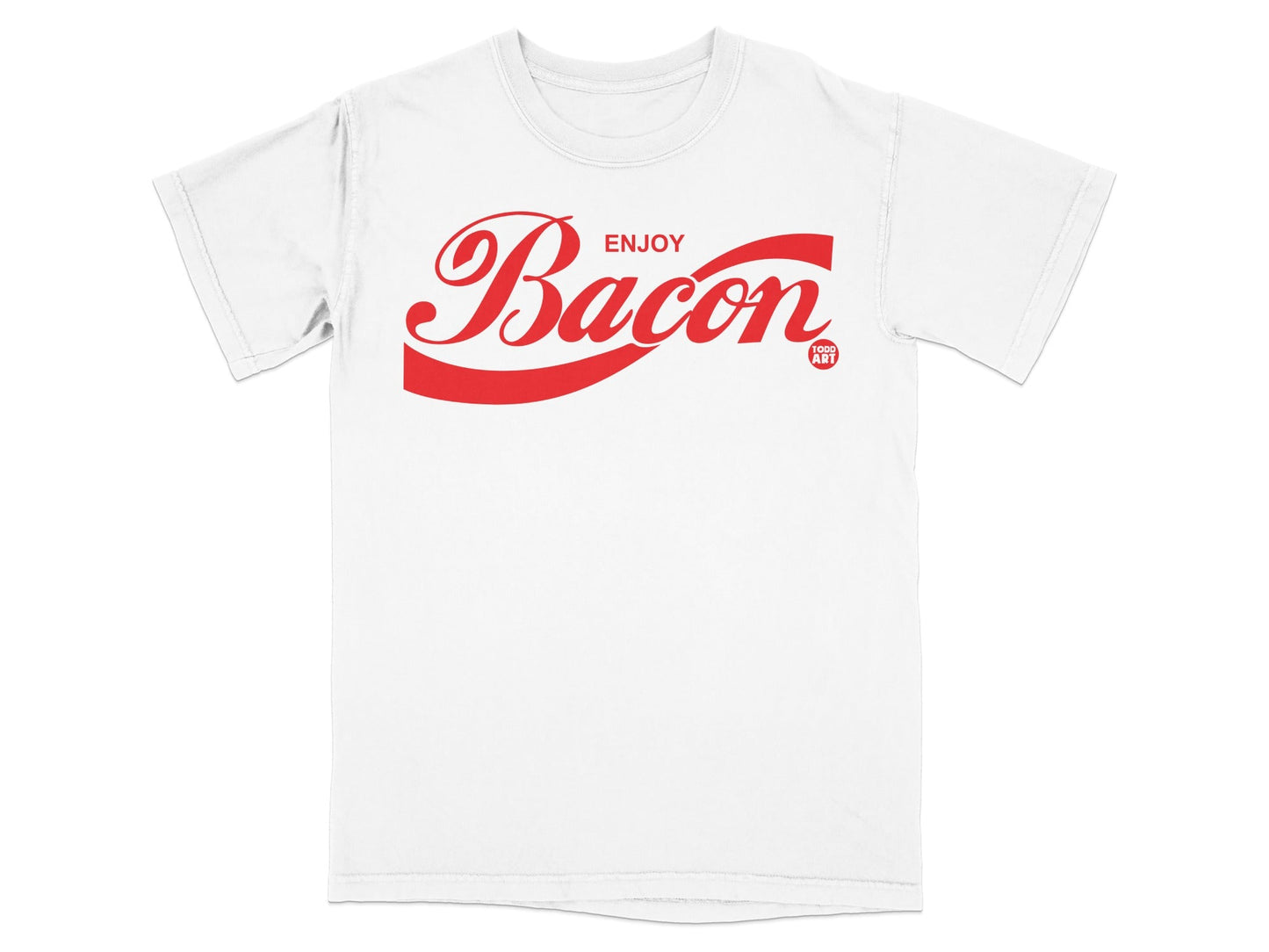 Enjoy Bacon Graphic Tee Shirt Fun Casual Wear