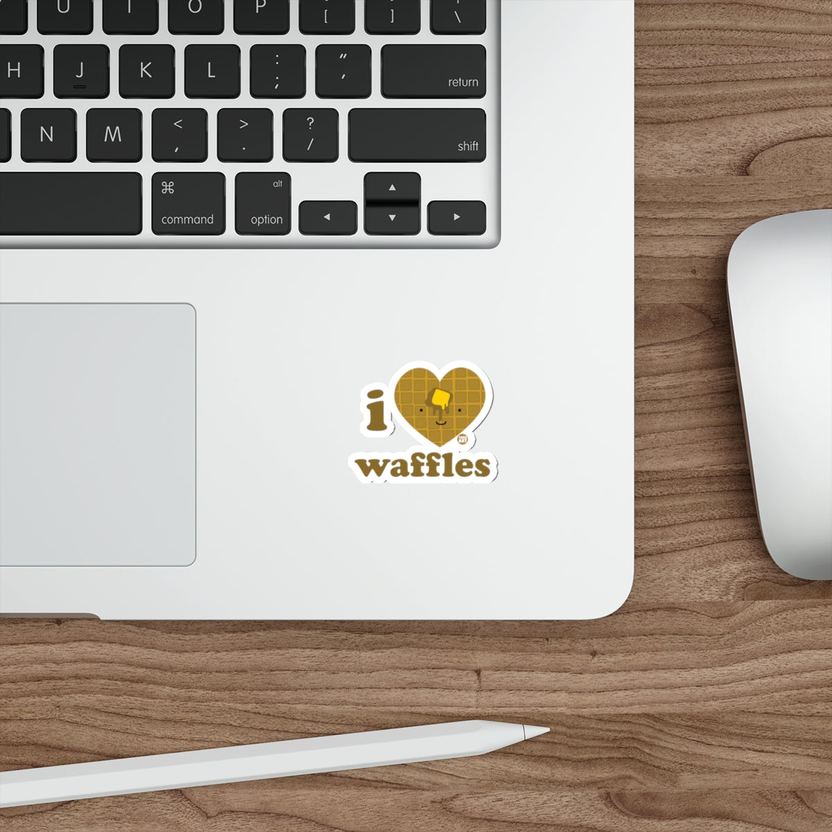 I Love Waffles Sticker Laptop Decal Fun Decoration
