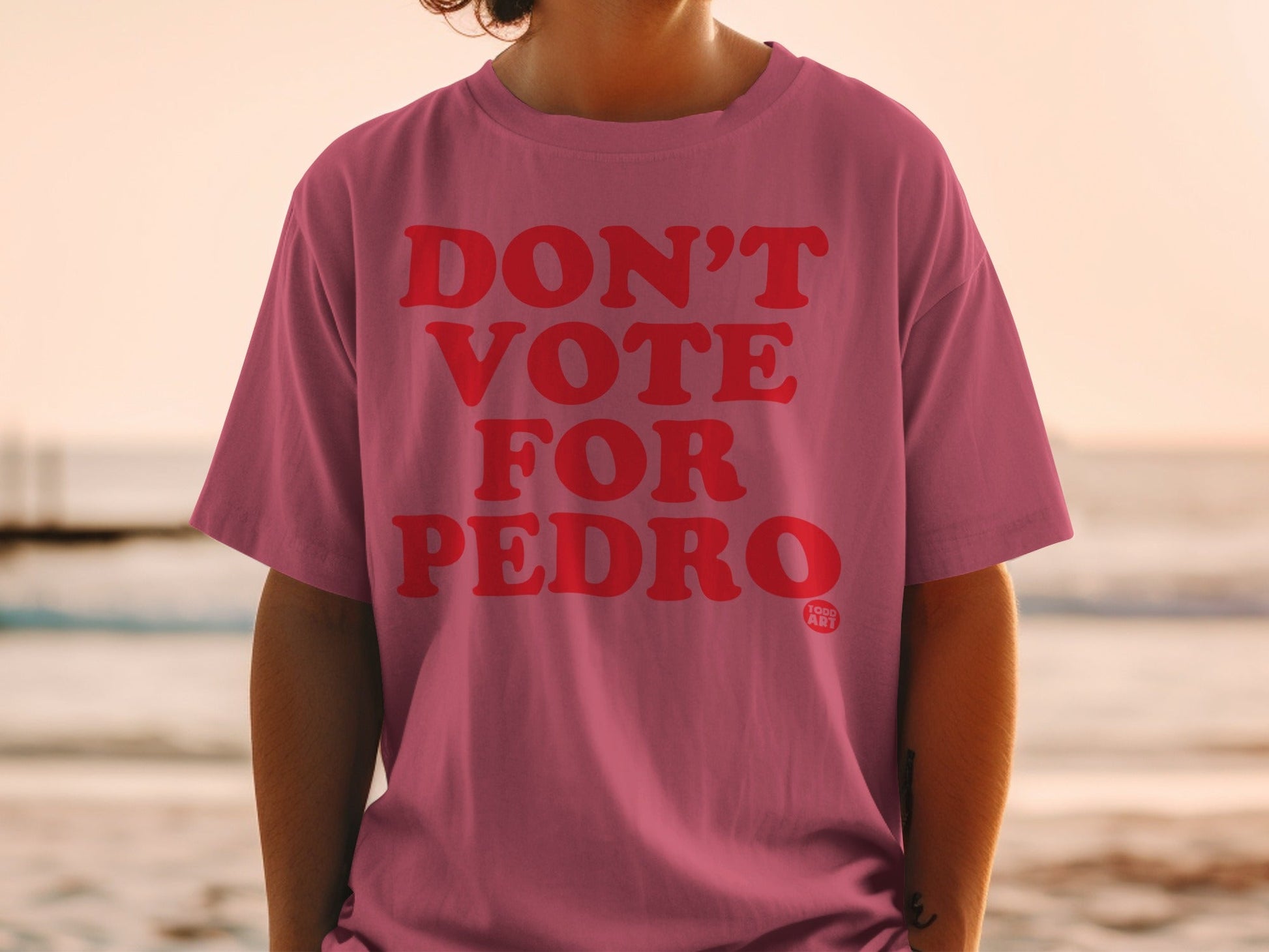 Don't Vote for Pedro Graphic T-Shirt Casual Wear