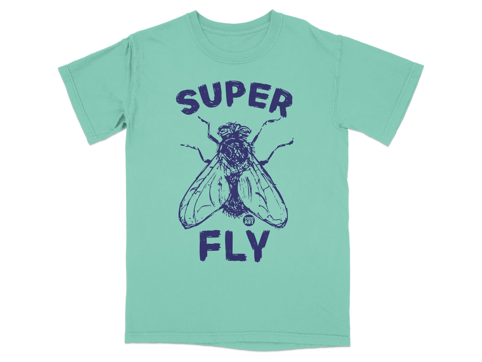 Super Fly Graphic T-Shirt with Insect Design