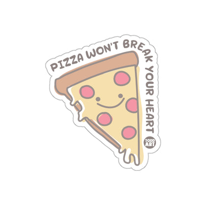 Pizza Won't Break Your Heart Cute Food Design sticker