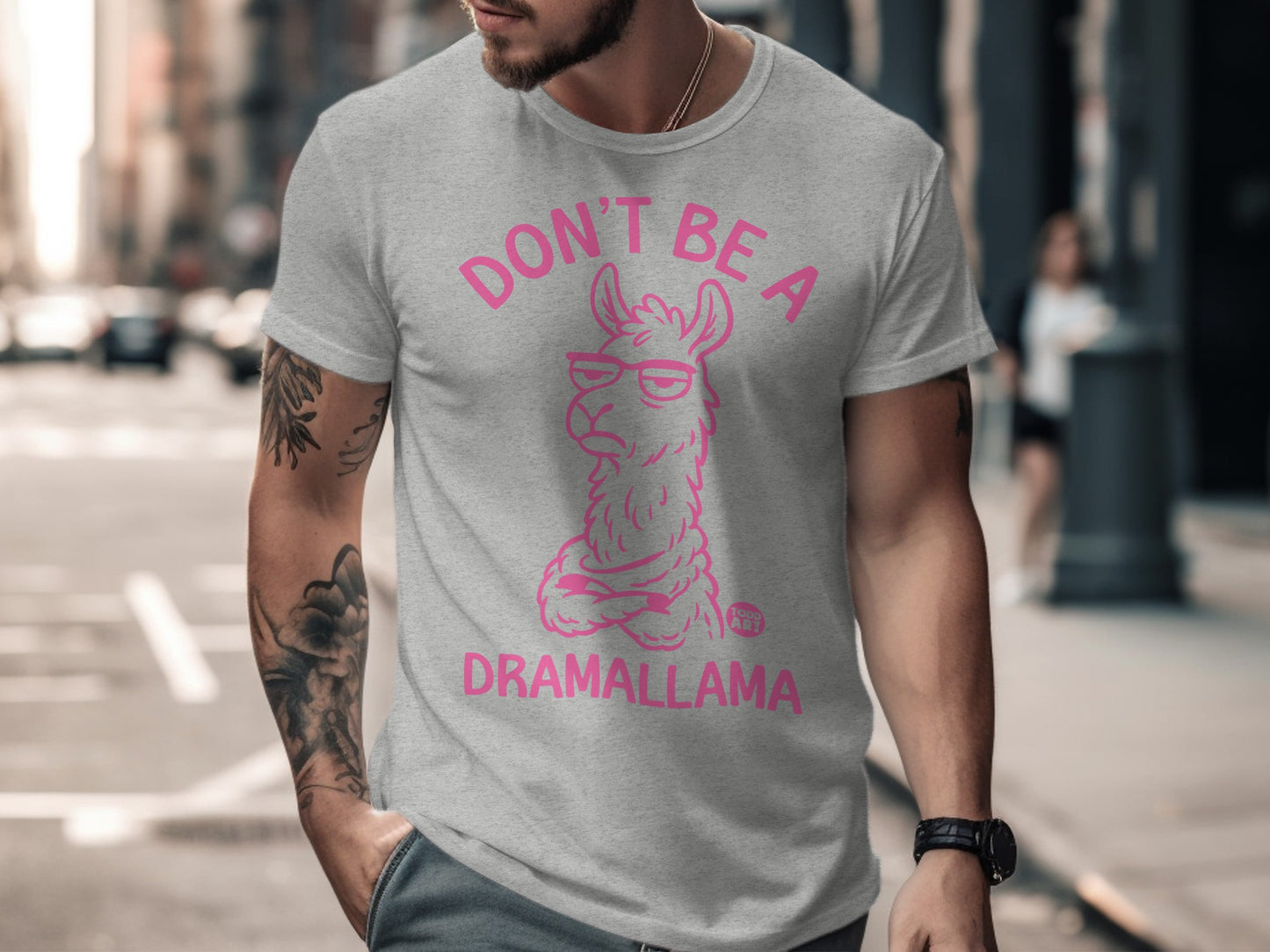 Don't Be A Dramallama Fun Graphic Tee product