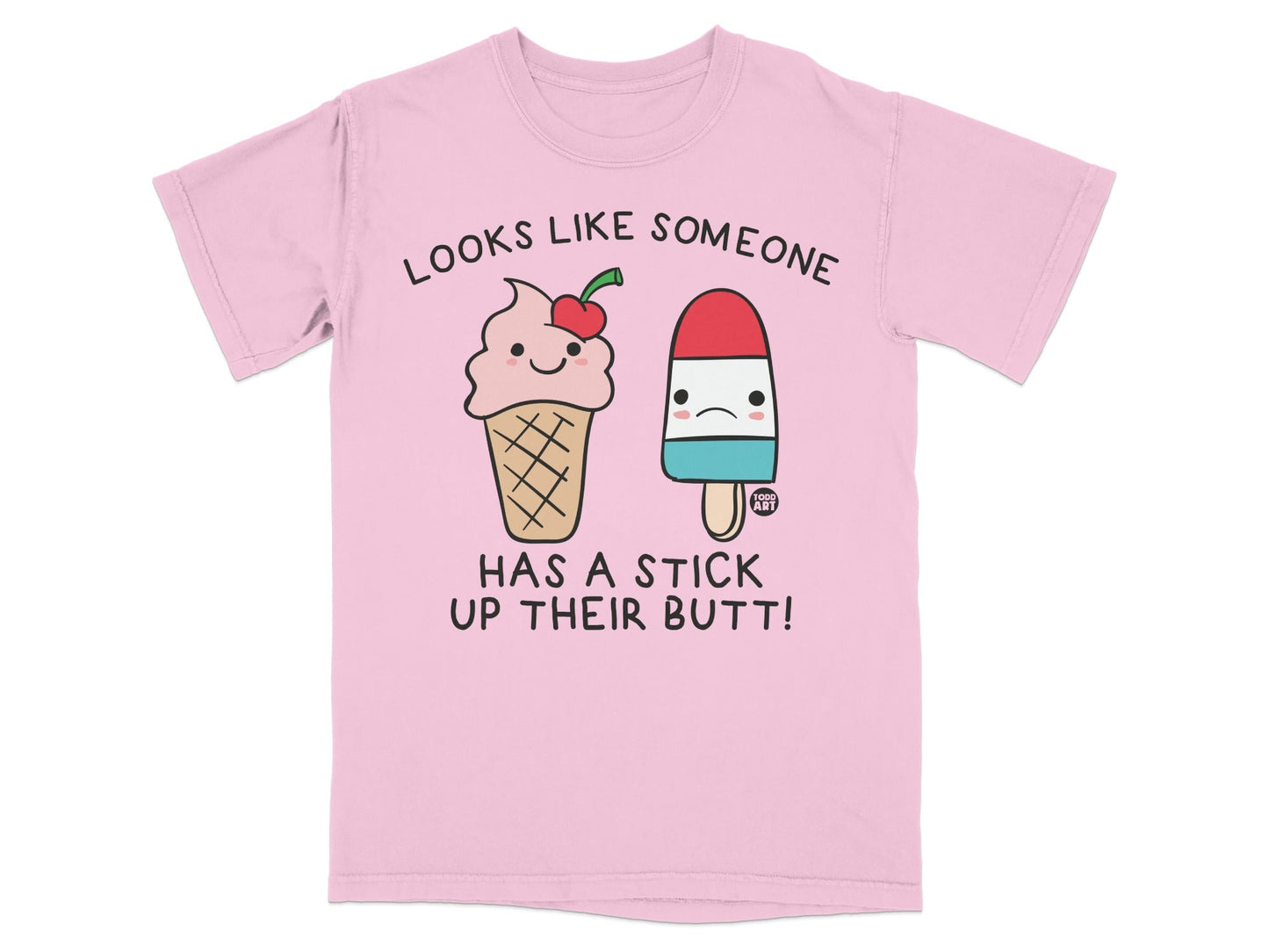Humorous Ice Cream and Popsicle Graphic Tee Shirt
