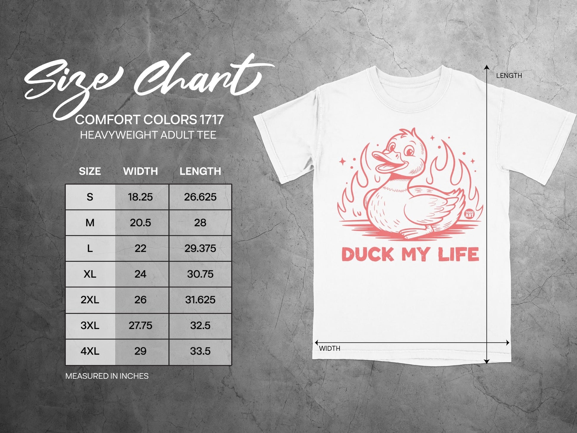 Duck My Life T-Shirt Heavyweight Adult Tee