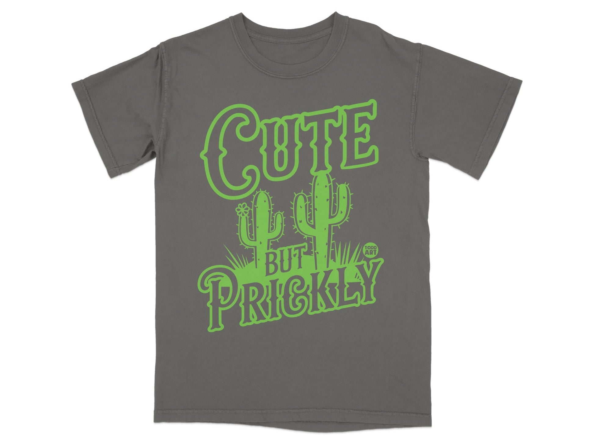 Cute But Prickly Graphic Tee Shirt with Cactus Design