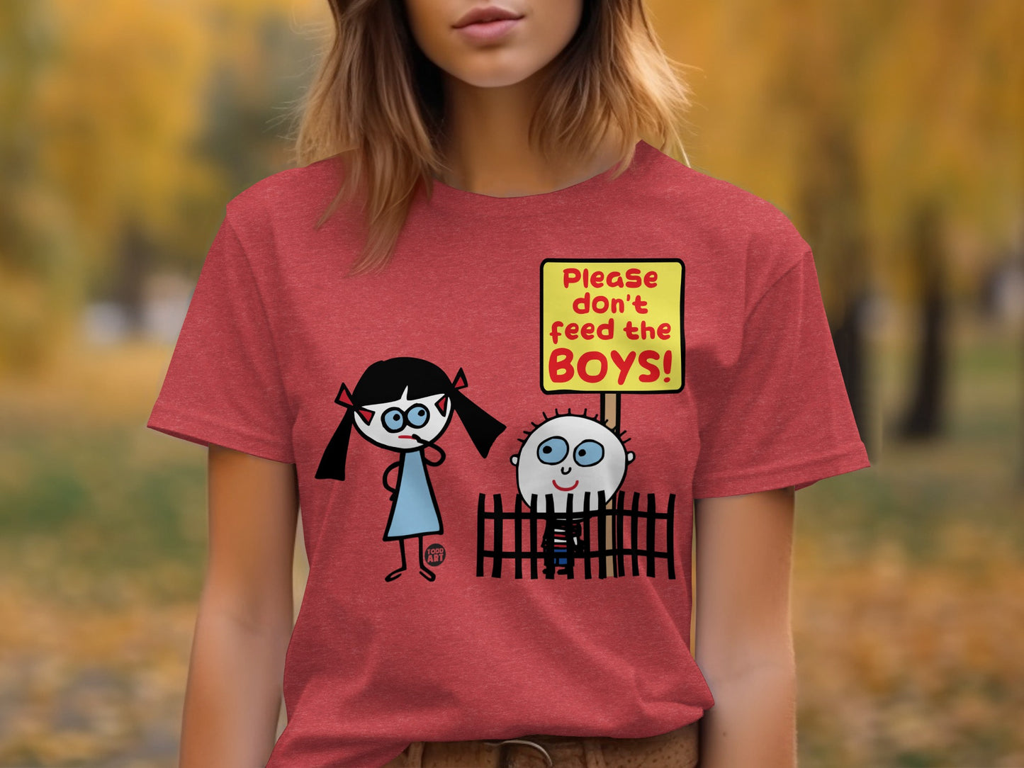 Please Don't Feed the Boys Graphic T-Shirt