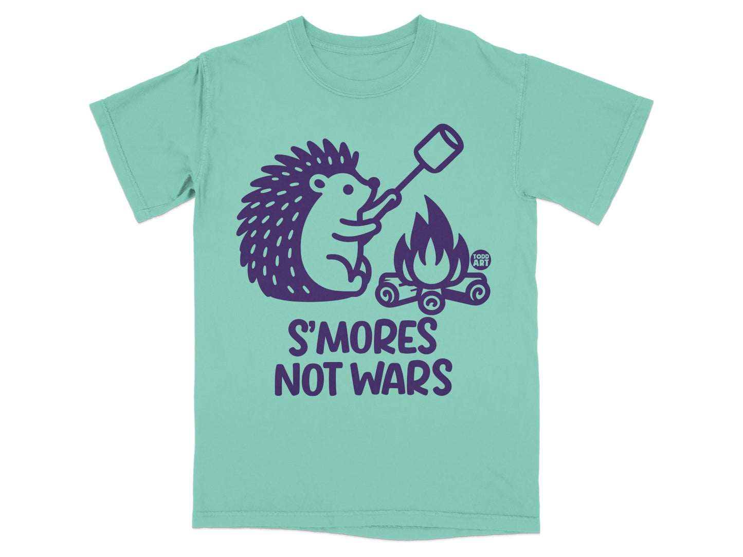 S'mores Not Wars Hedgehog Campfire Graphic T-Shirt