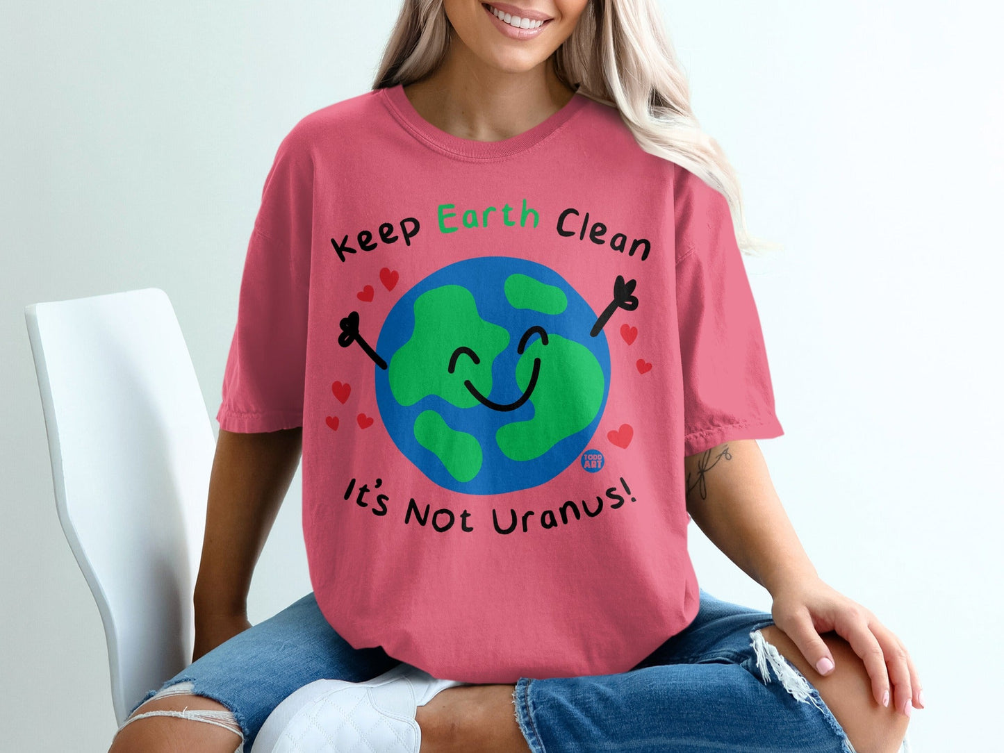 Keep Earth Clean It's Not Uranus Graphic T-Shirt