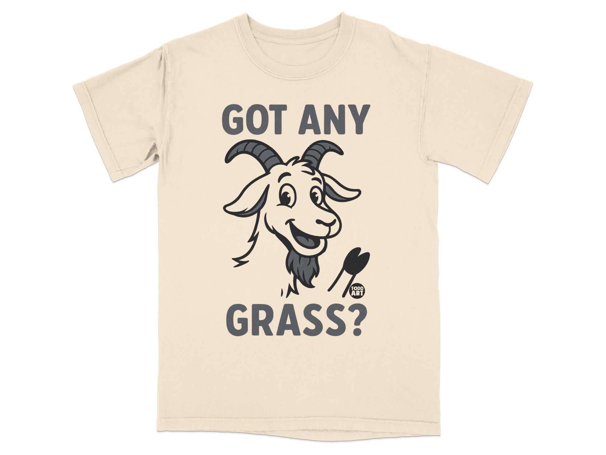 Got Any Grass Goat Cartoon Graphic T-Shirt