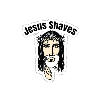 Jesus Shaves Funny Sticker Hilarious Design Gift Item