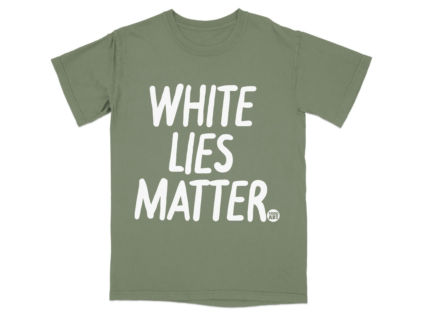 White Lies Matter Graphic Tee Book Todd Art Design