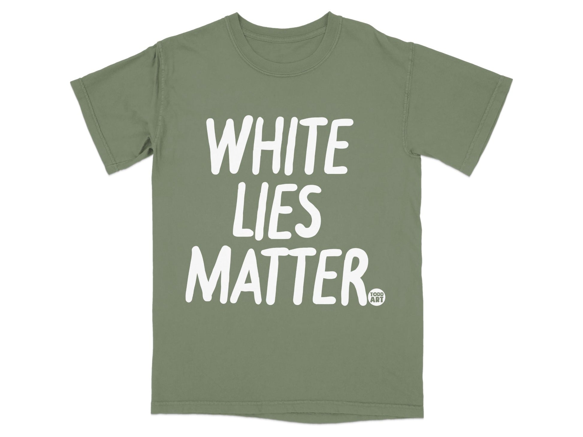 White Lies Matter Graphic Tee Book Todd Art Design