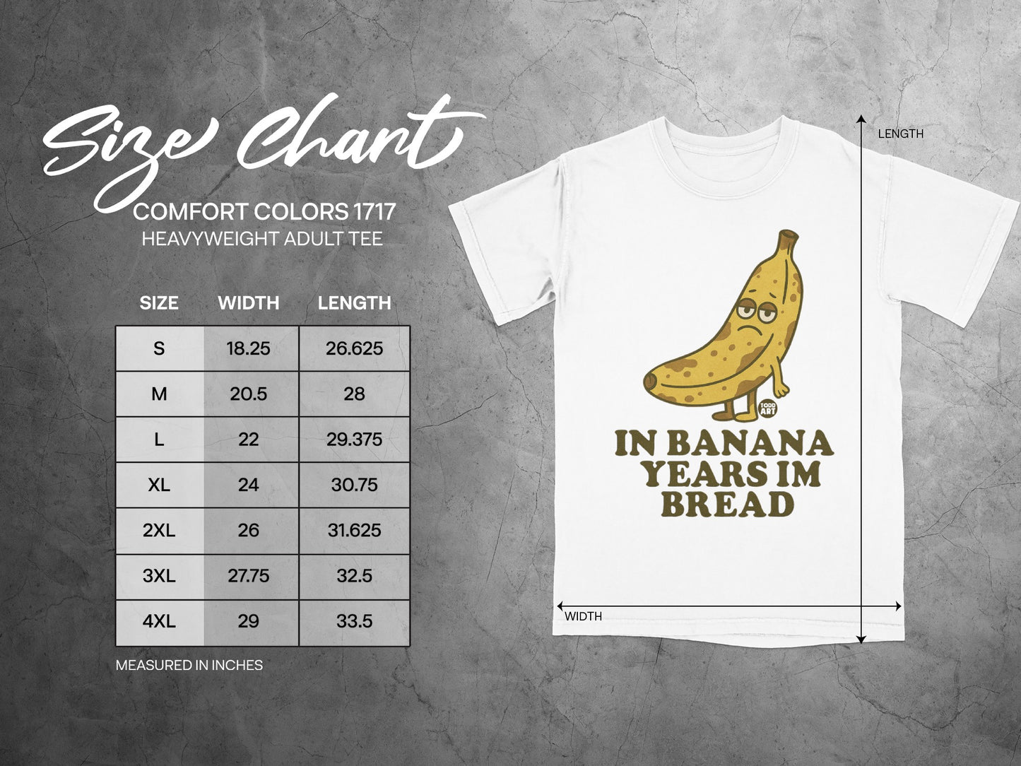 Sad Banana In Banana Years Im Bread Tee product type