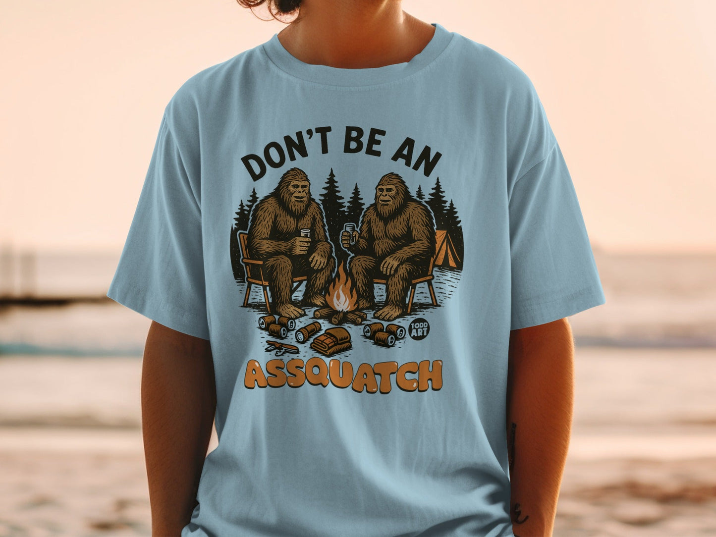 Don't Be An Assquatch Funny Camping T-shirt