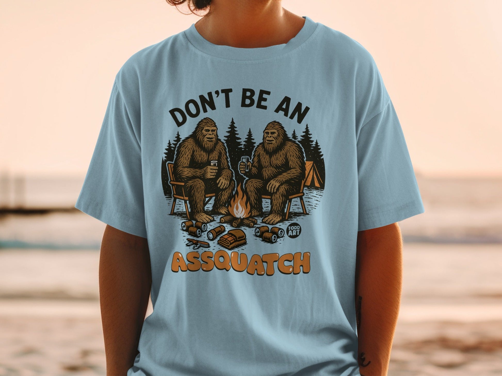 Don't Be An Assquatch Funny Camping T-shirt