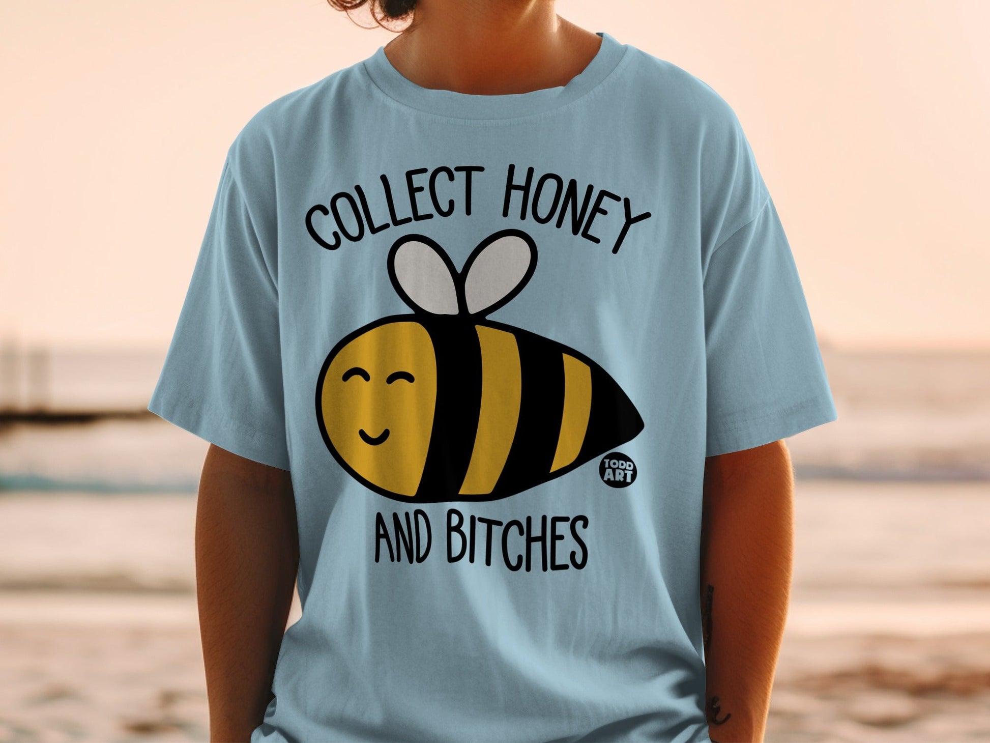 Collect Honey and Bitches Todd Art Graphic Tee