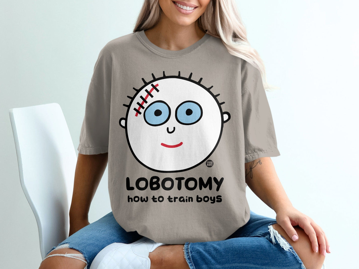 Lobotomy How to Train Boys Graphic T-shirt