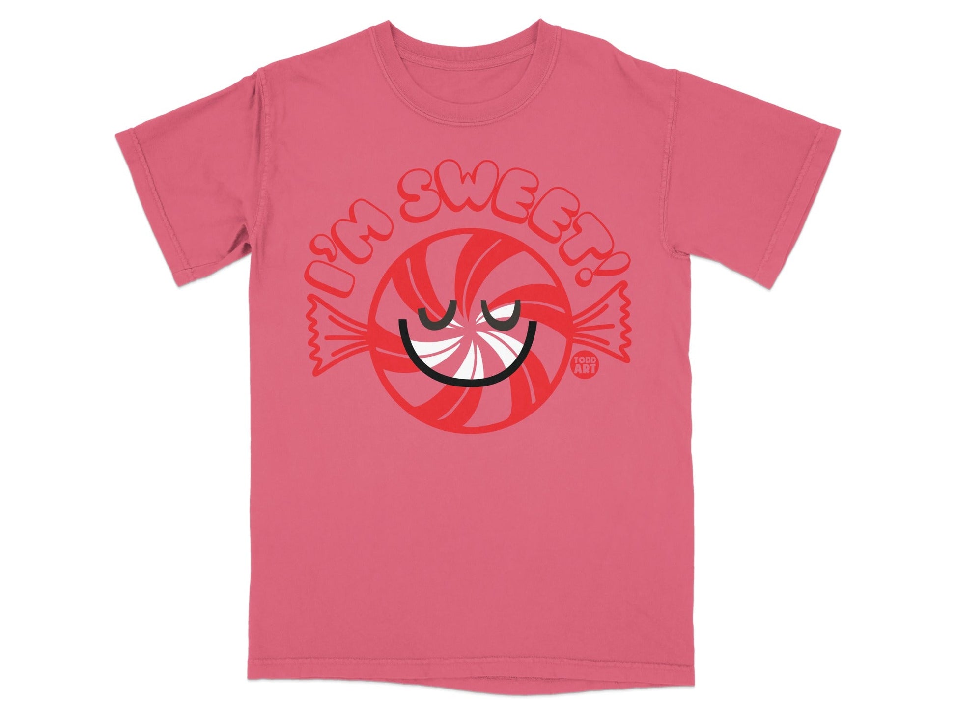 I'm Sweet Candy Illustration Pink T-Shirt