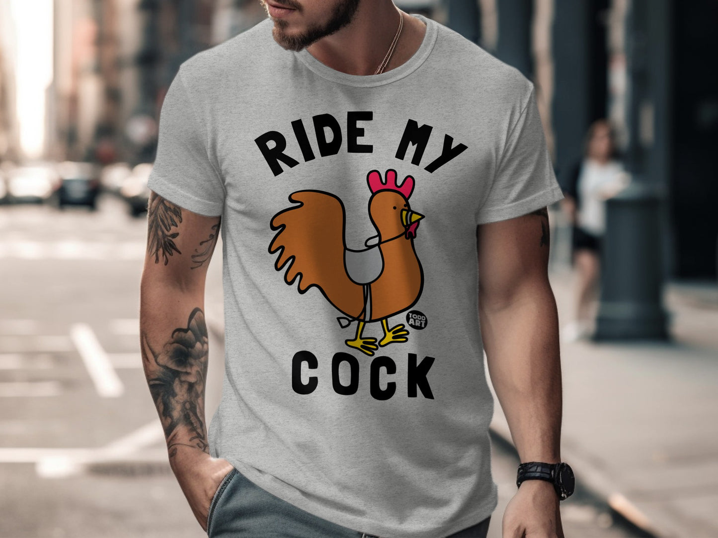 Ride My Cock Funny Graphic Tee Shirt