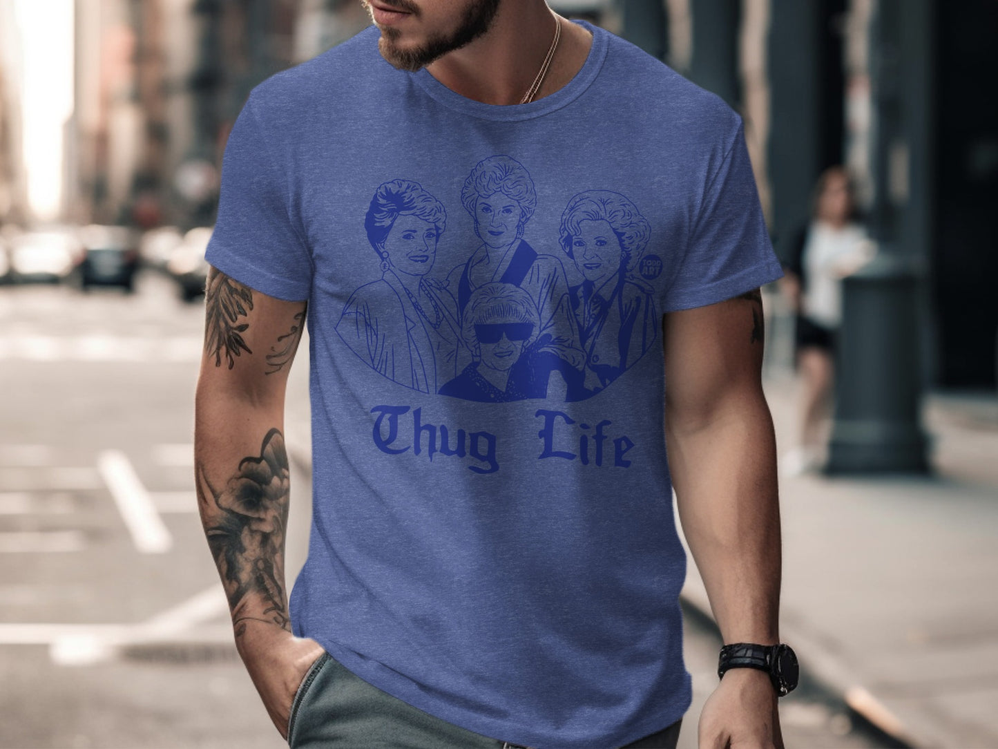 Thug Life Golden Girls Tribute Graphic T-shirt