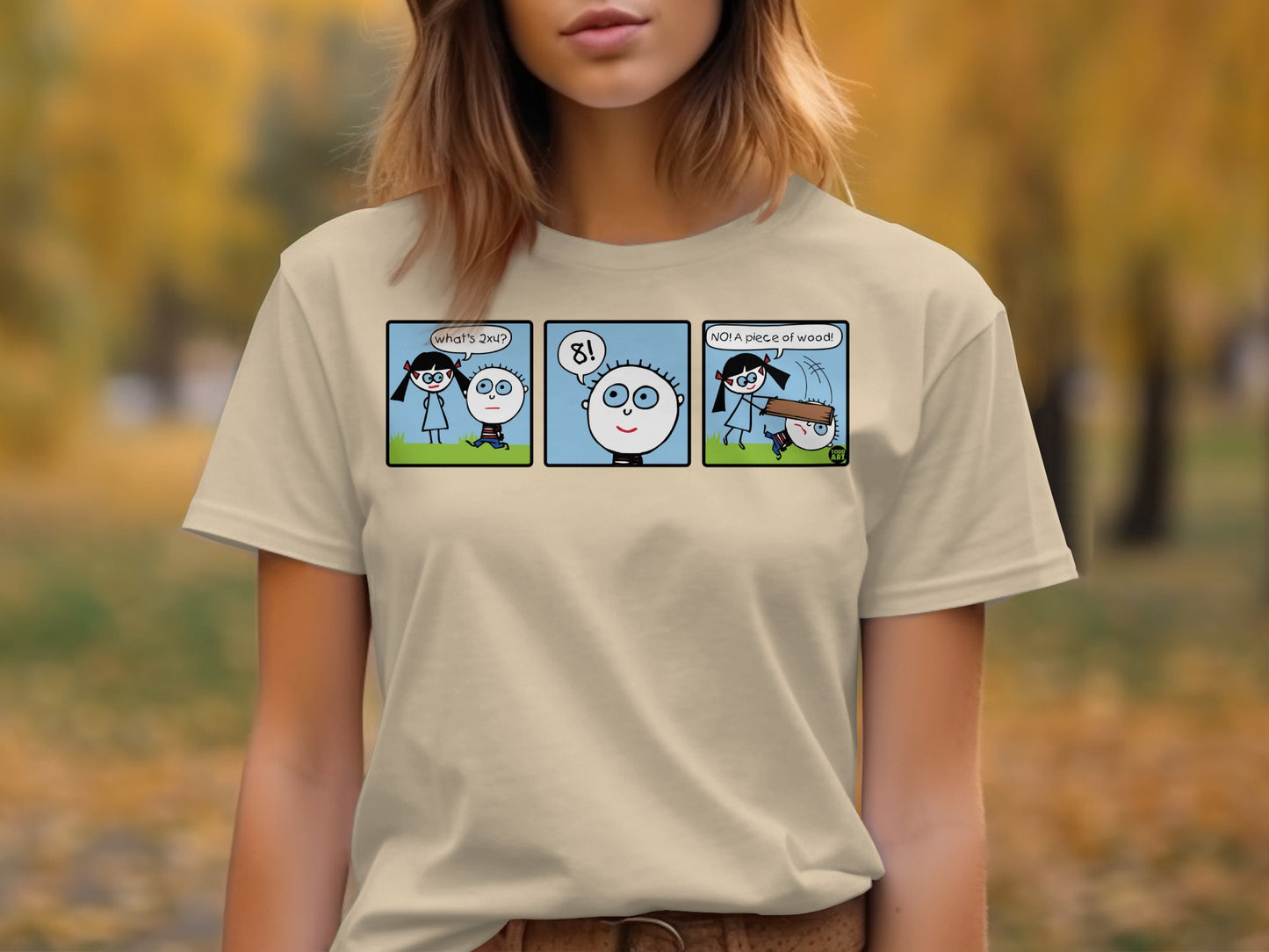 Quirky Comic Strip Fun Casual Graphic Tee Product