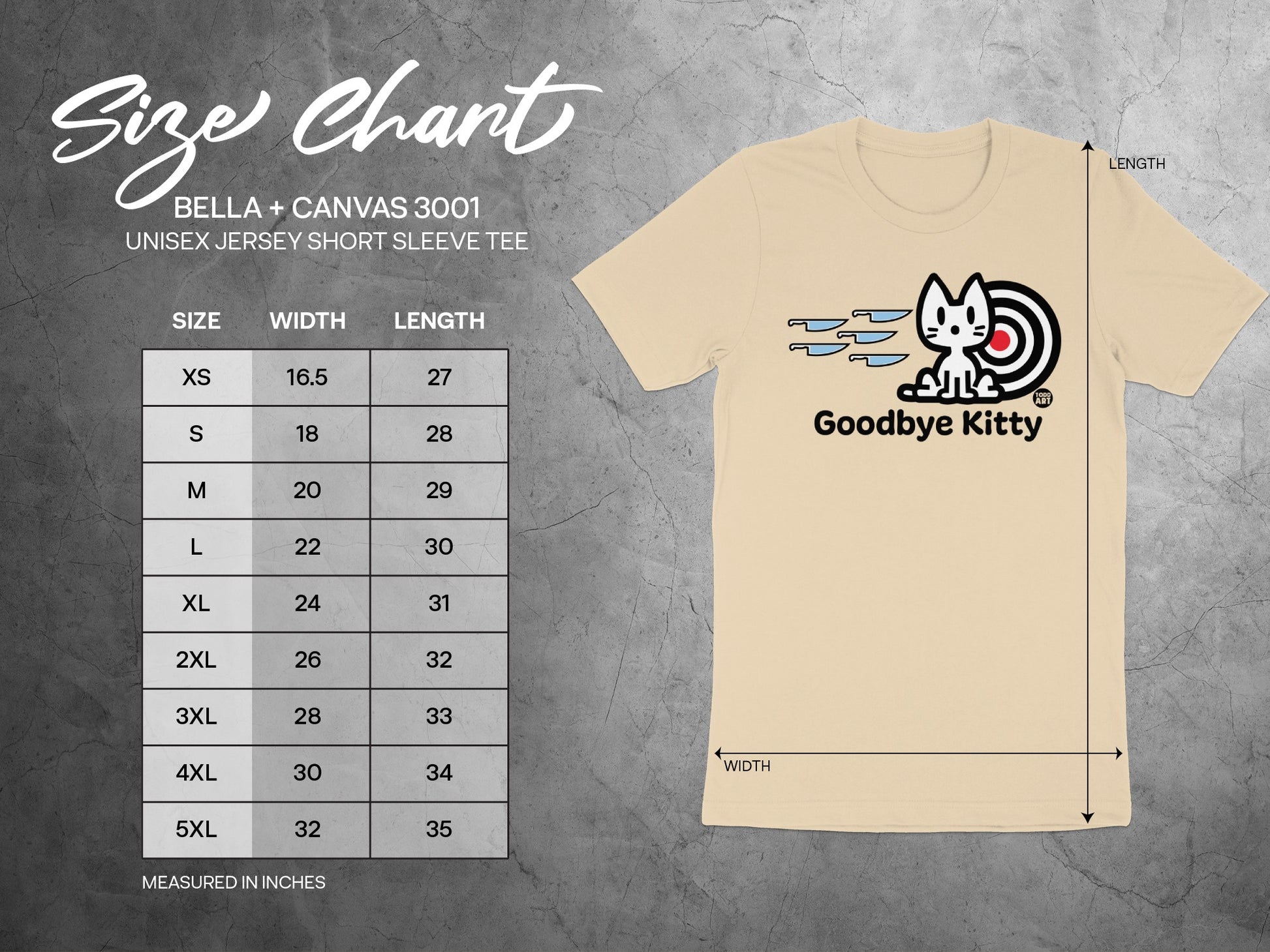 Goodbye Kitty Unisex Jersey Short Sleeve Tee