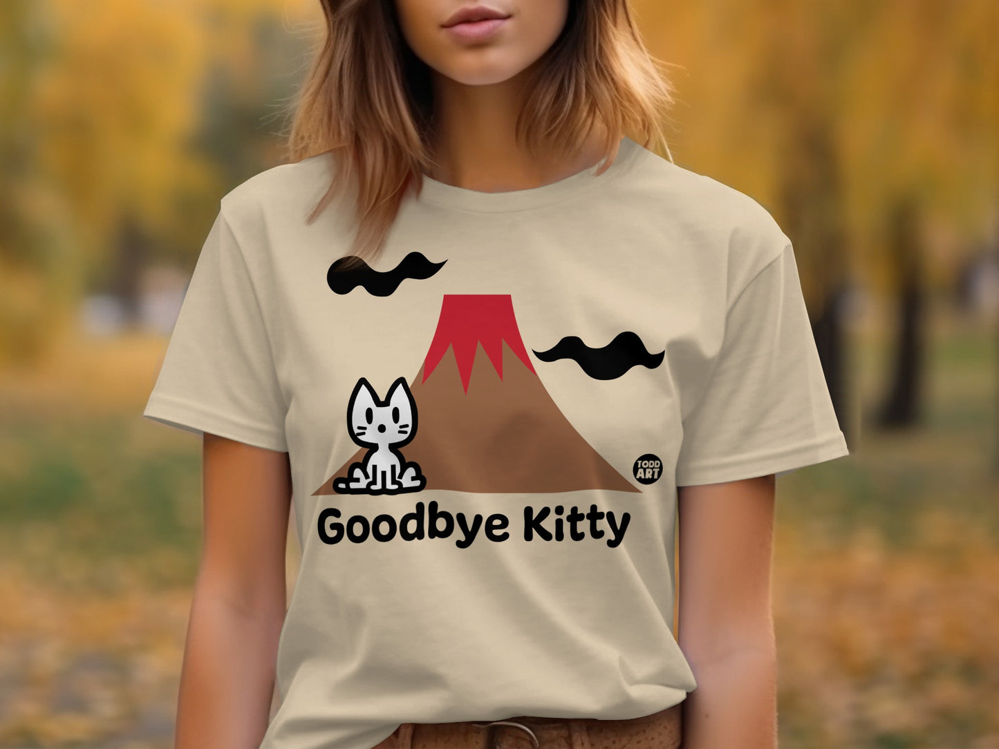 Goodbye Kitty Funny Graphic Tee Shirt Product