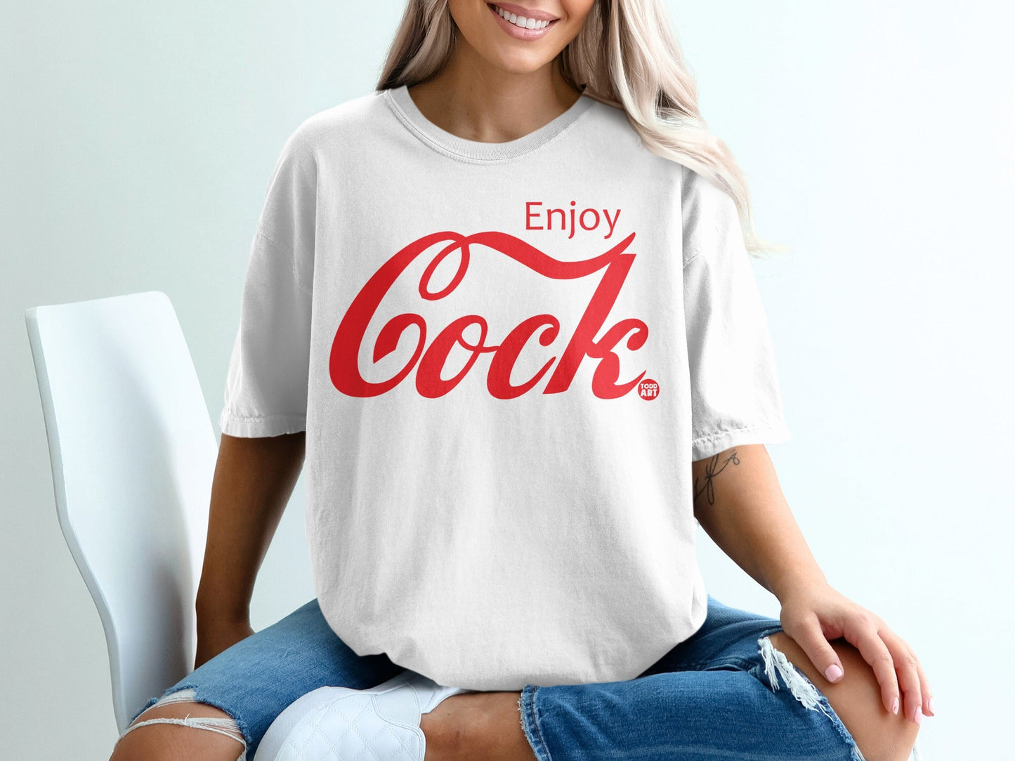Enjoy Cock Graphic Design Unisex T-Shirt