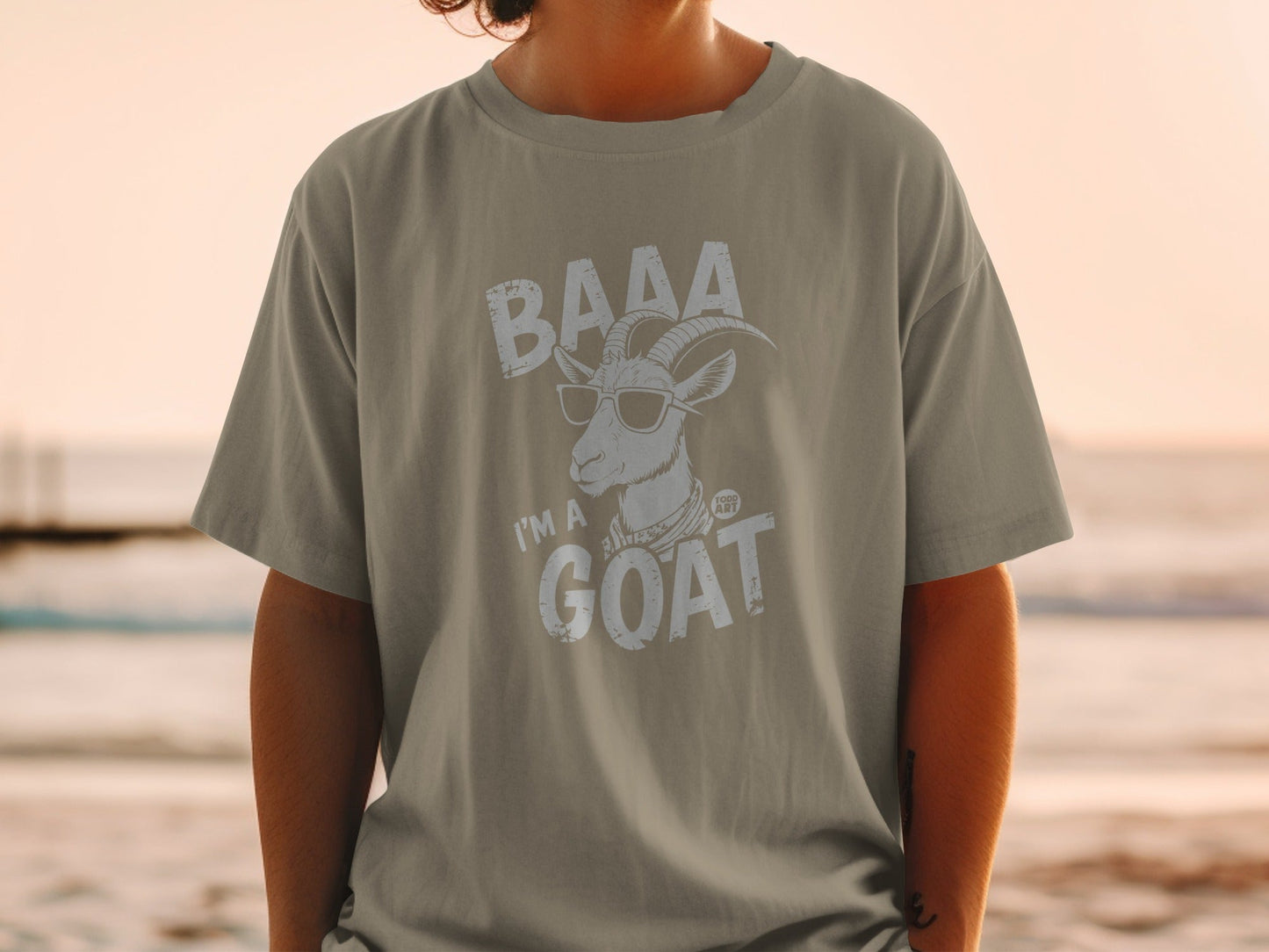 BAAA I'm A GOAT T-Shirt with Cool Sunglasses Design