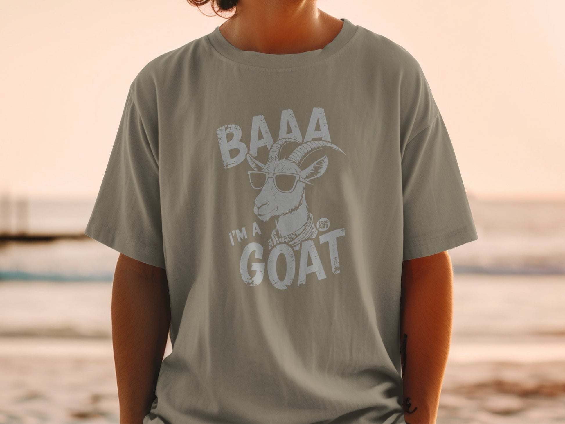 BAAA I'm A GOAT T-Shirt with Cool Sunglasses Design