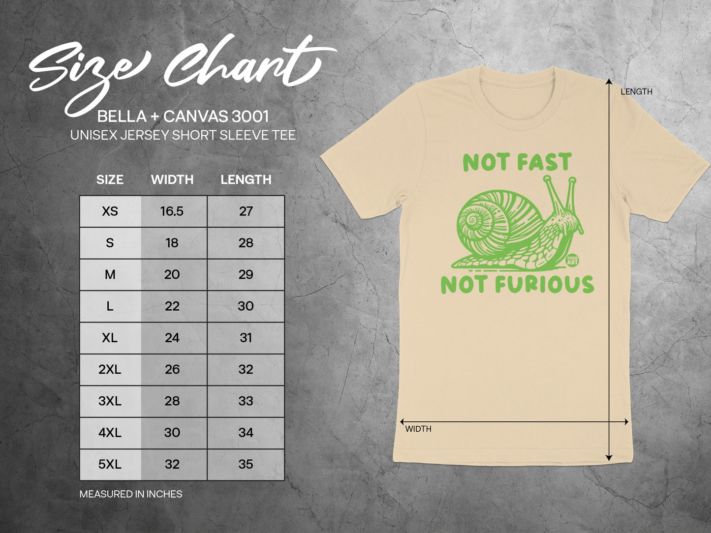 Not Fast Not Furious Snail Graphic T-shirt