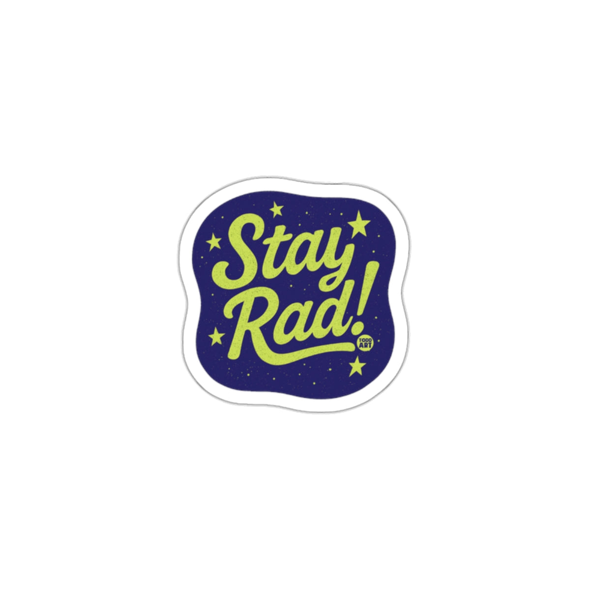 Stay Rad Vintage Inspired Motivational Sticker