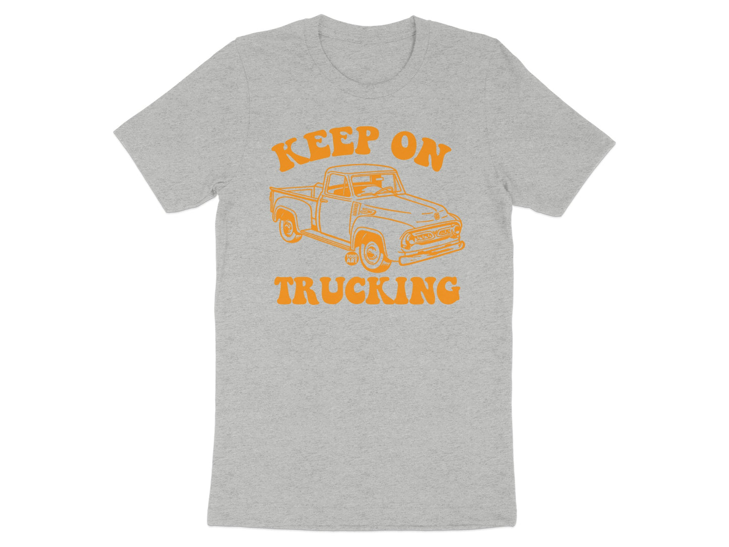 Keep On Trucking Graphic Tee with Vintage Truck Design