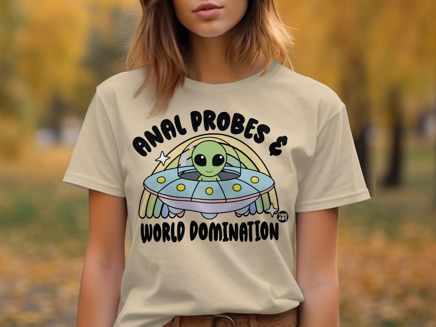 Anal Probes World Domination Graphic T-shirt