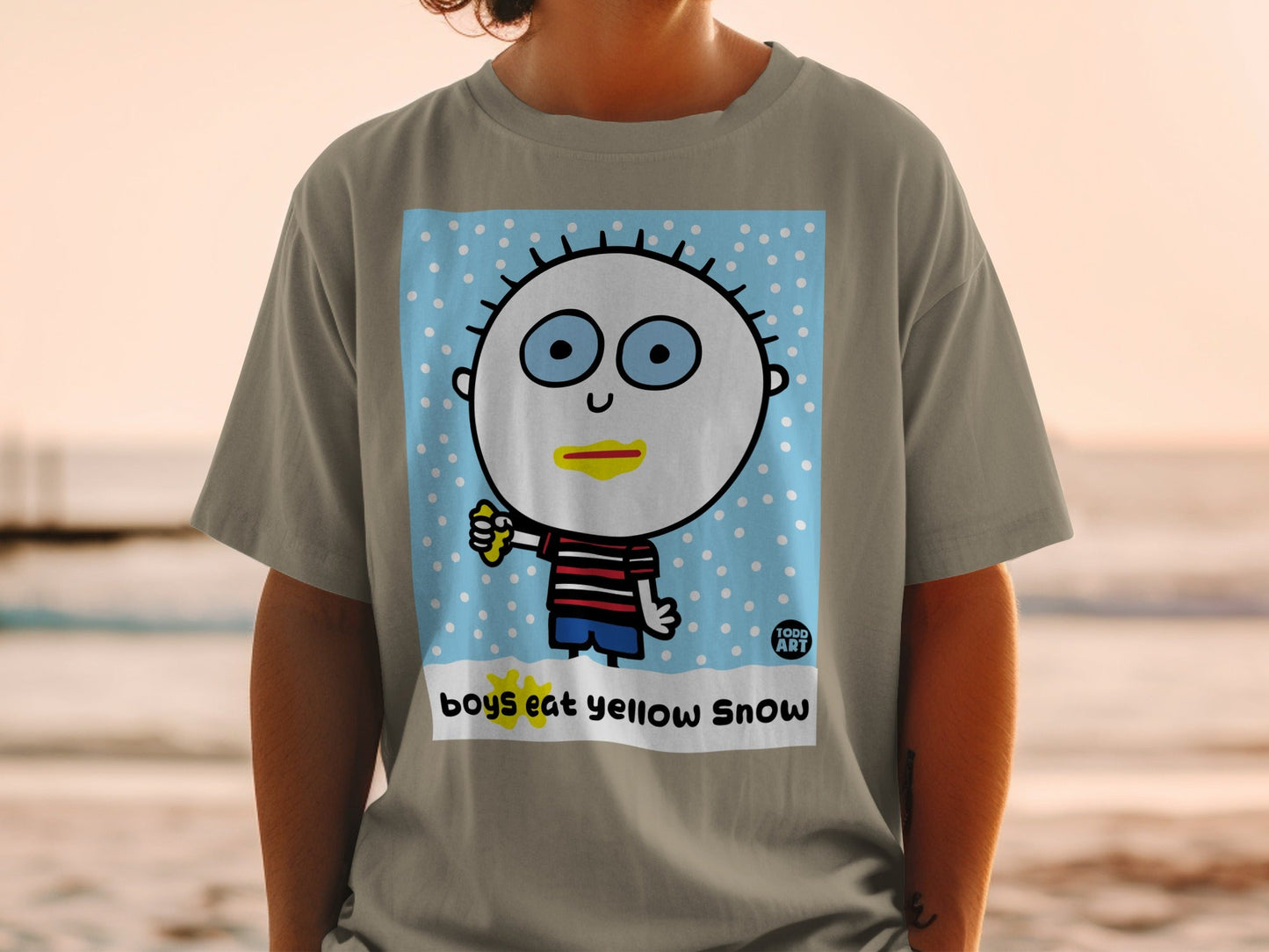 Boys Eat Yellow Snow Todd Art Graphic T-shirt