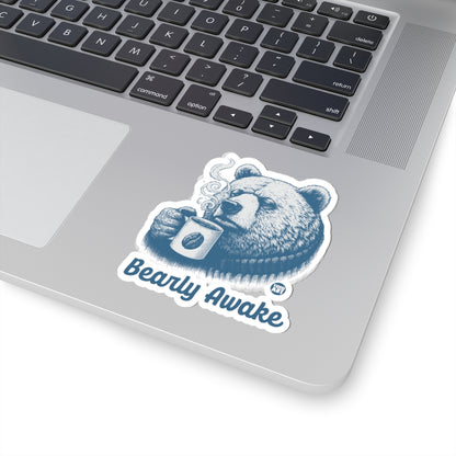 Bearly Awake Todd Art Sticker