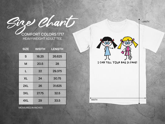 I Can Tell Your Bag Is Fake Cartoon Graphic Tee