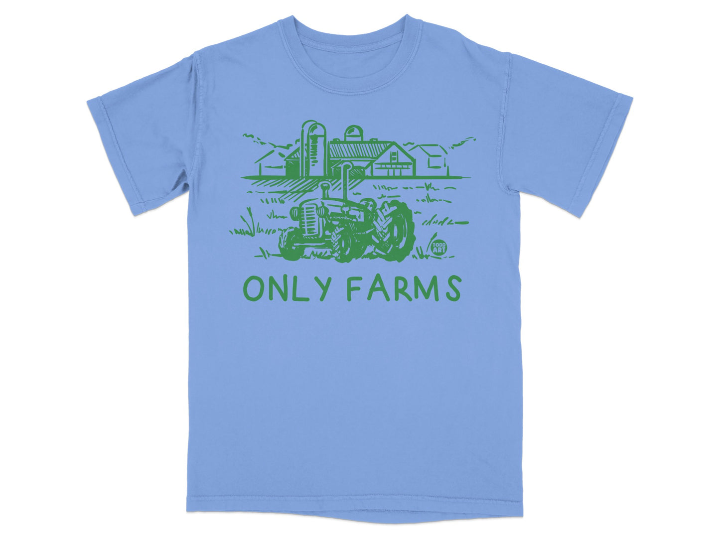 Todd Art Only Farms Farm Tractor Barn Silos T-Shirt product type